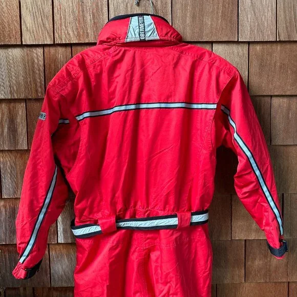 EUC Obermeyer Red/Black One Piece Velocity Shell Suit in Women's 12 Petite - Picture 11 of 16